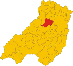 Locatie van Noceto in Parma (PR)