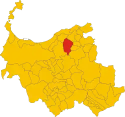 Locatie van Nulvi in Sassari (SS)