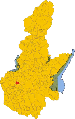 Locatie van Ospitaletto in Brescia (BS)