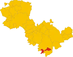 Locatie van Otricoli in Terni (TR)