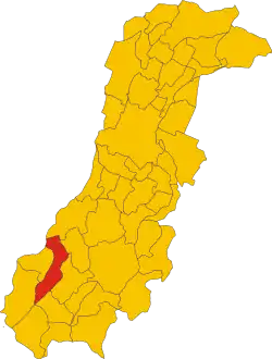 Locatie van Palagano in Modena (MO)