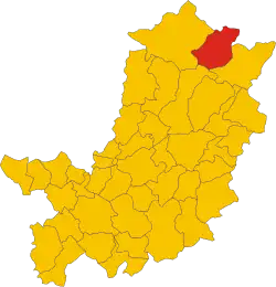 Locatie van Palazzuolo sul Senio in Florence (FI)