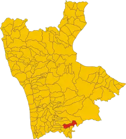 Locatie van Parenti in Cosenza (CS)