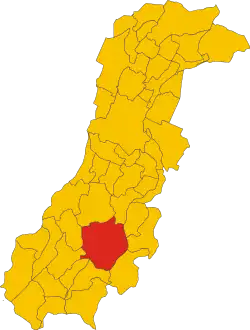 Locatie van Pavullo nel Frignano in Modena (MO)