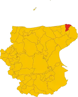 Locatie van Peschici in Foggia (FG)