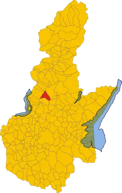 Locatie van Pezzaze in Brescia (BS)