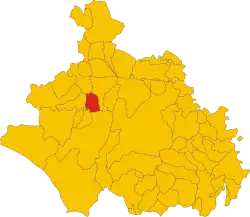 Locatie van Piansano in Viterbo (VT)