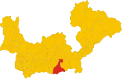 Locatie van Piateda in Sondrio (SO)