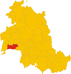 Locatie van Piegaro in Perugia (PG)