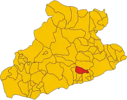 Locatie van Pietrabruna in Imperia (IM)