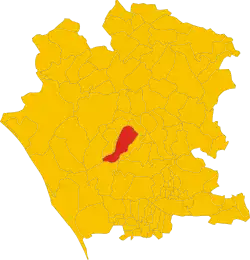 Locatie van Pignataro Maggiore in Caserta (CE)