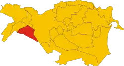 Locatie van Poggio Renatico in Ferrara (FE)