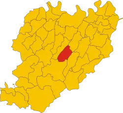 Locatie van Ponte dell'Olio in Piacenza (PC)