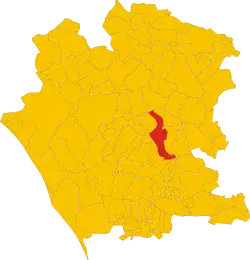 Locatie van Pontelatone in Caserta (CE)
