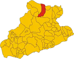 Locatie van Pornassio in Imperia (IM)