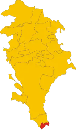 Locatie van Portopalo di Capo Passero in Syracuse (SR)