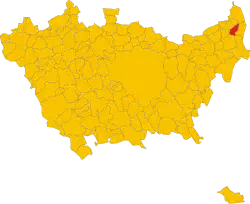 Locatie van Pozzo d'Adda in Milaan (MI)