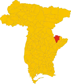 Locatie van Pulfero in Udine (UD)