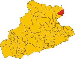 Locatie van Ranzo in Imperia (IM)