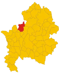 Locatie van Rionero Sannitico in Isernia (IS)