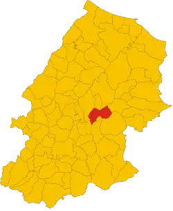 Locatie van Ripabottoni in Campobasso (CB)