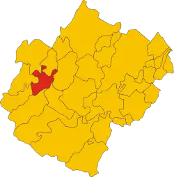 Locatie van Rocca San Casciano in Forlì-Cesena (FC)