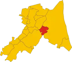 Locatie van Russi in Ravenna (RA)