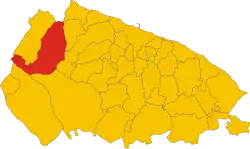 Locatie van Ruvo di Puglia in Bari (BA)