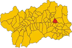 Locatie van Saint-Vincent in Aostadal (AO)