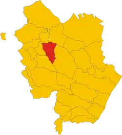 Locatie van Salandra in Matera (MT)