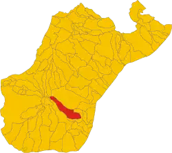 Locatie van Samo in Reggio Calabria (RC)