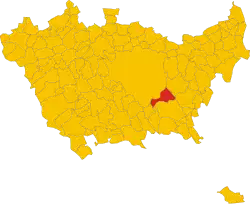 Locatie van San Donato Milanese in Milaan (MI)