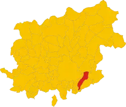 Locatie van San Giorgio del Sannio in Benevento (BN)