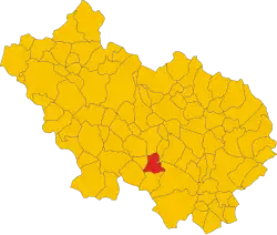 Locatie van San Giovanni Incarico in Frosinone (FR)