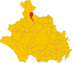 Locatie van San Lorenzo Nuovo in Viterbo (VT)