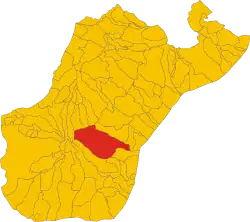 Locatie van San Luca in Reggio Calabria (RC)