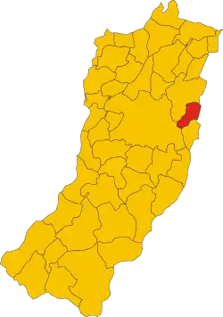 Locatie van San Martino in Rio in Reggio Emilia (RE)