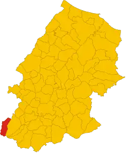 Locatie van San Massimo in Campobasso (CB)