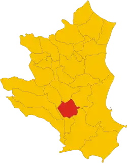 Locatie van San Mauro Marchesato in Crotone (KR)