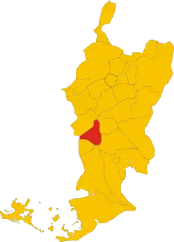 Locatie van San Pier d'Isonzo in Gorizia (GO)