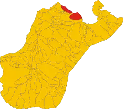 Locatie van San Pietro di Caridà in Reggio Calabria (RC)