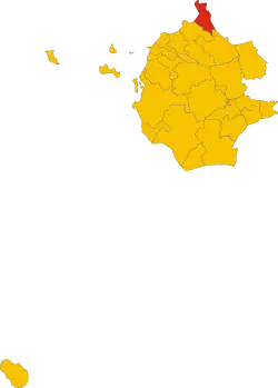 Locatie van San Vito Lo Capo in Trapani (TP)