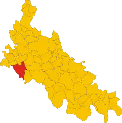 Locatie van Sant'Angelo Lodigiano in Lodi (LO)