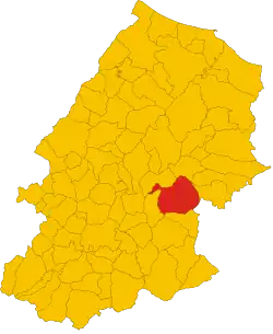 Locatie van Sant'Elia a Pianisi in Campobasso (CB)