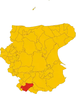 Locatie van Sant'Agata di Puglia in Foggia (FG)