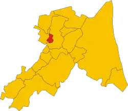 Locatie van Sant'Agata sul Santerno in Ravenna (RA)