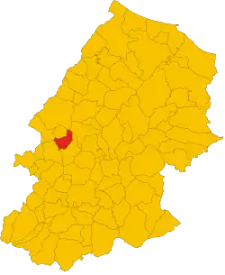 Locatie van Sant'Angelo Limosano in Campobasso (CB)