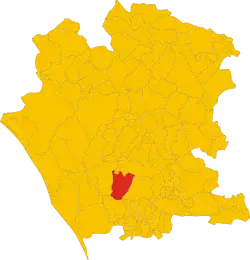 Locatie van Santa Maria la Fossa in Caserta (CE)