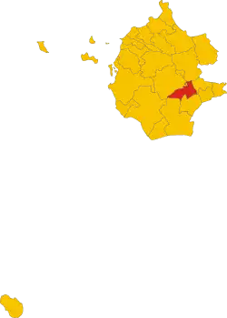 Locatie van Santa Ninfa in Trapani (TP)