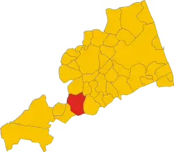 Locatie van Santa Vittoria in Matenano in Fermo (FM)